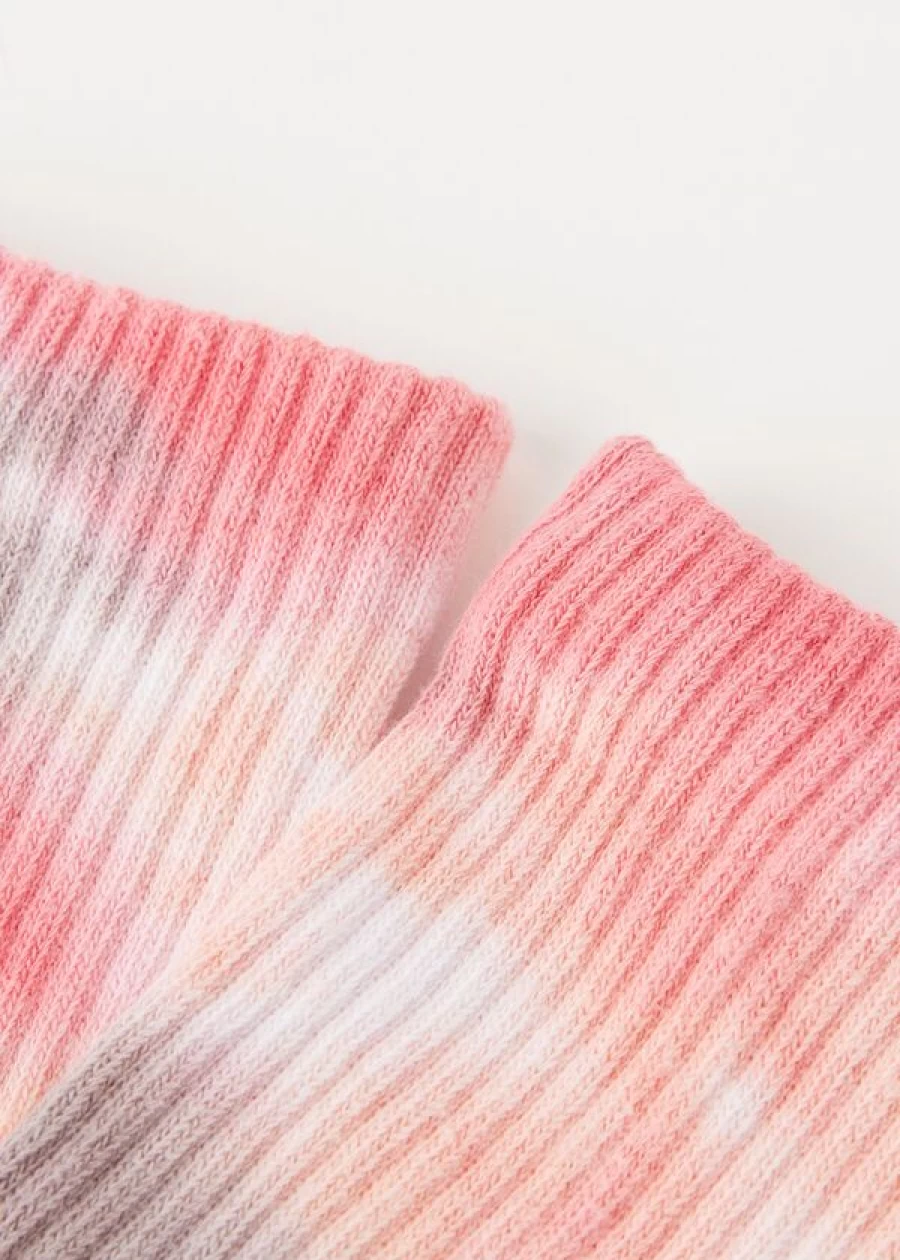 Calzedonia Tie Dye Sport Socks in 057D - Dusty Blush | Short Athletic Socks