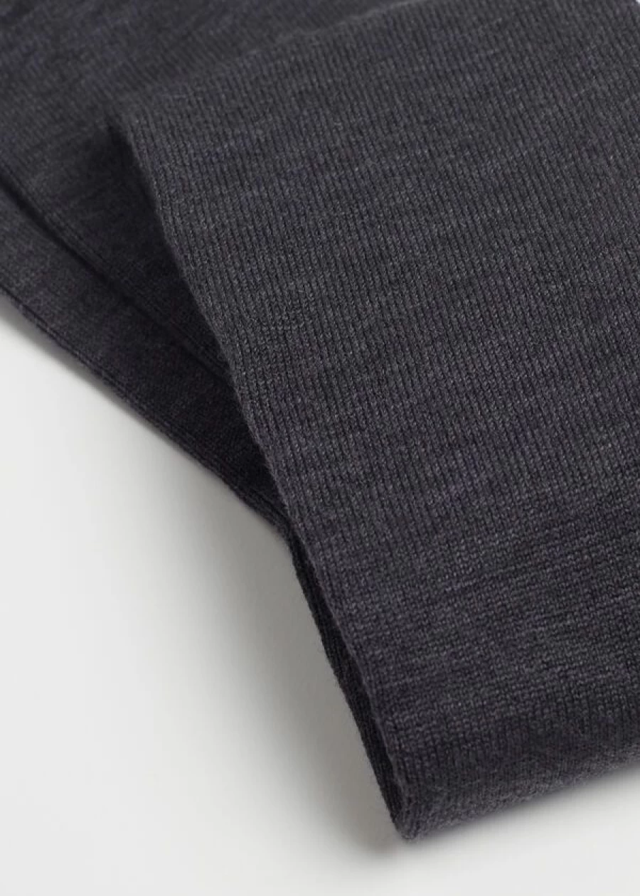 Calzedonia Wool and Cotton Blend Long Socks in Charcoal Grey - Warm & Comfortable