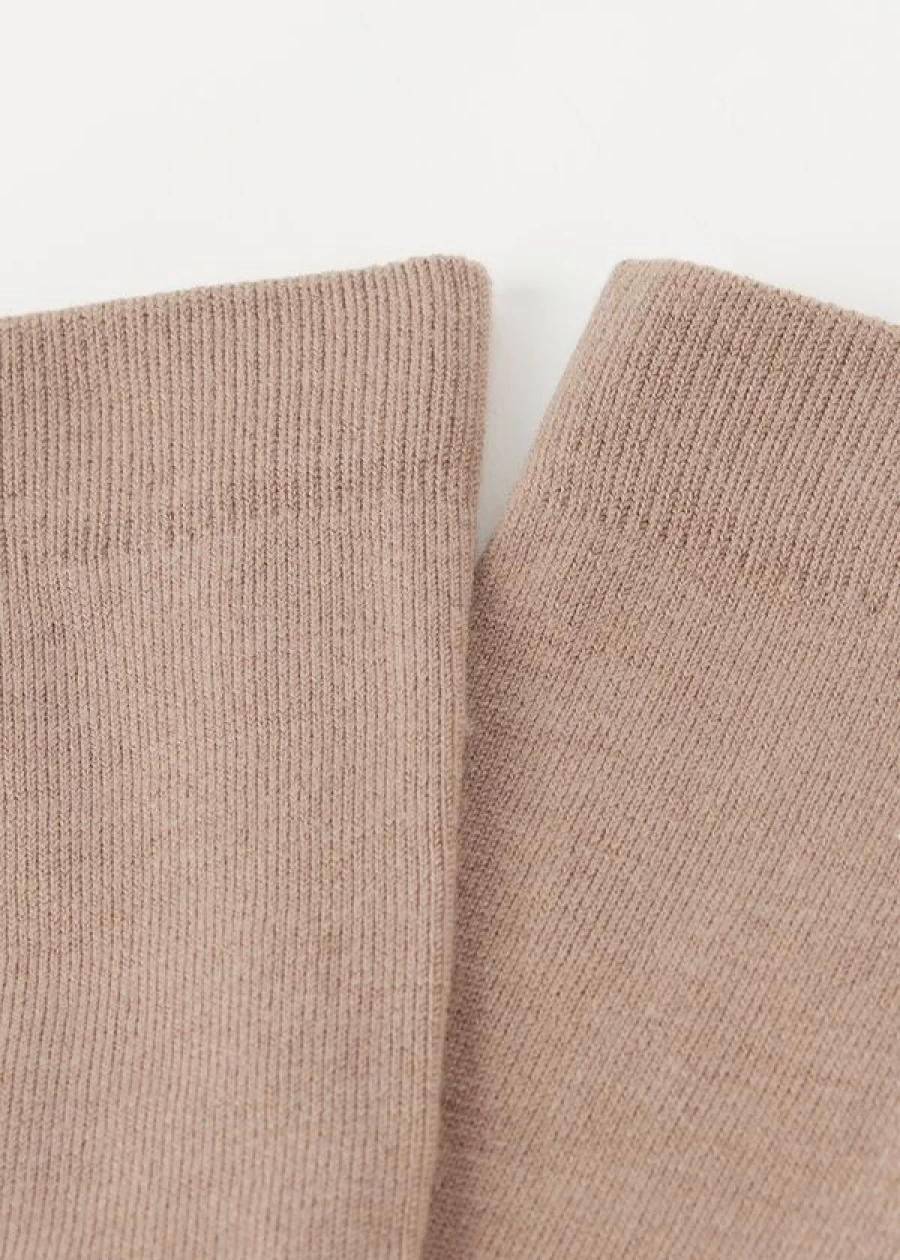 Calzedonia Wool and Cotton Blend Natural Long Socks for Men & Women