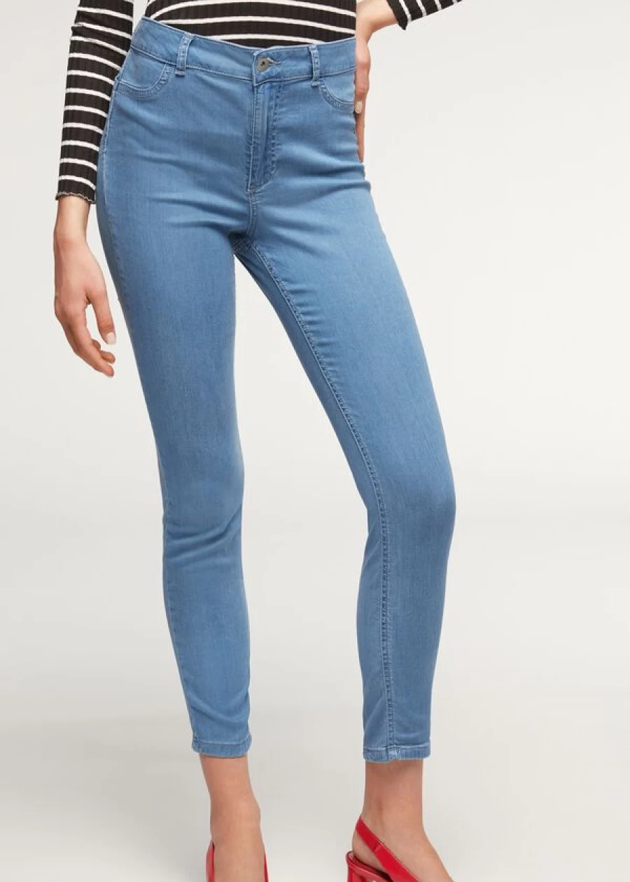 Calzedonia Eco Light Denim Blue Push Up Jeans - Sustainable High Waist Slim Fit