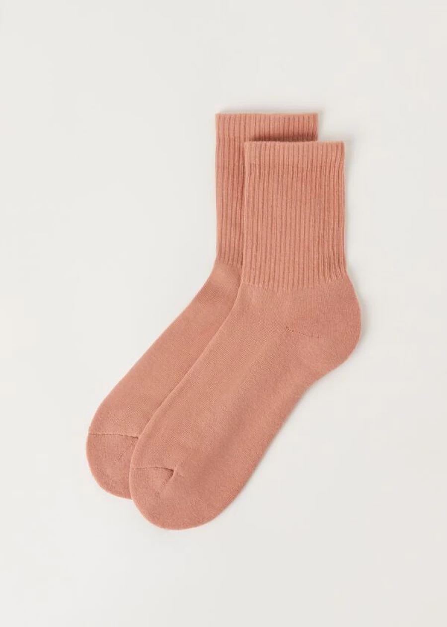 Calzedonia Unisex Sport Socks - 682 Rosa Cammeo Short Athletic Socks for Men & Women