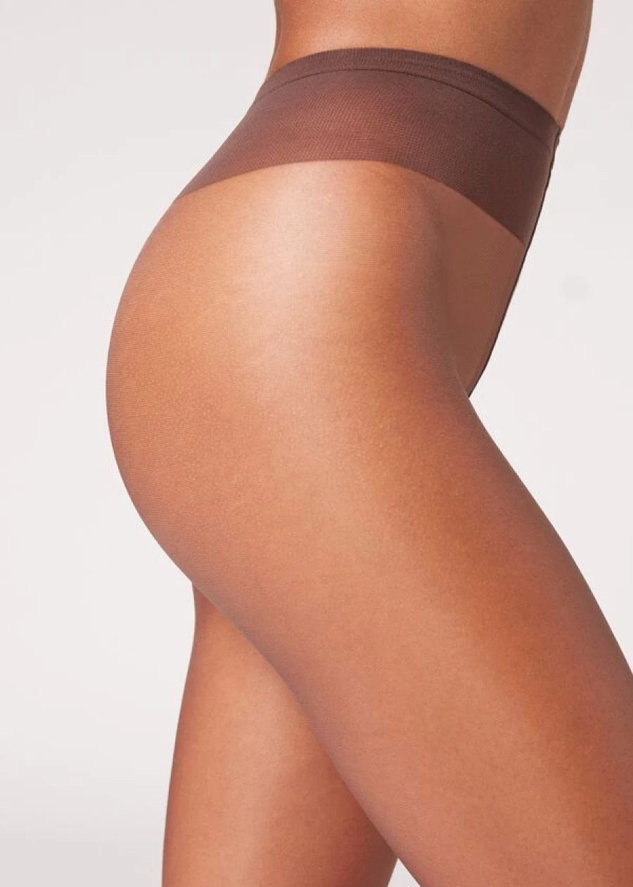 Calzedonia Ultra Sheer 8 Denier Tights in 038 Nude 11 Mocha