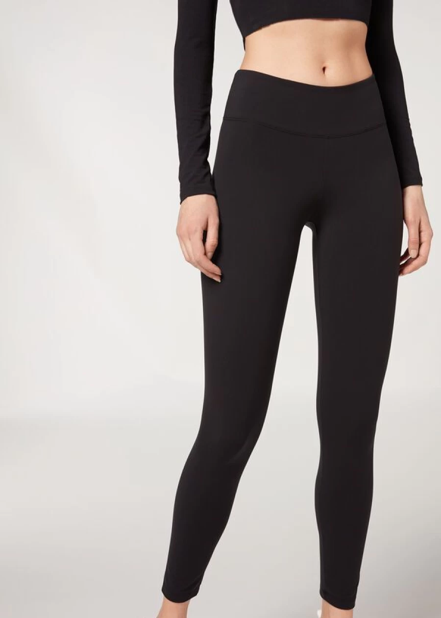 Calzedonia Ultra Lightweight Leggings in 019 - Black | Comfort & Style