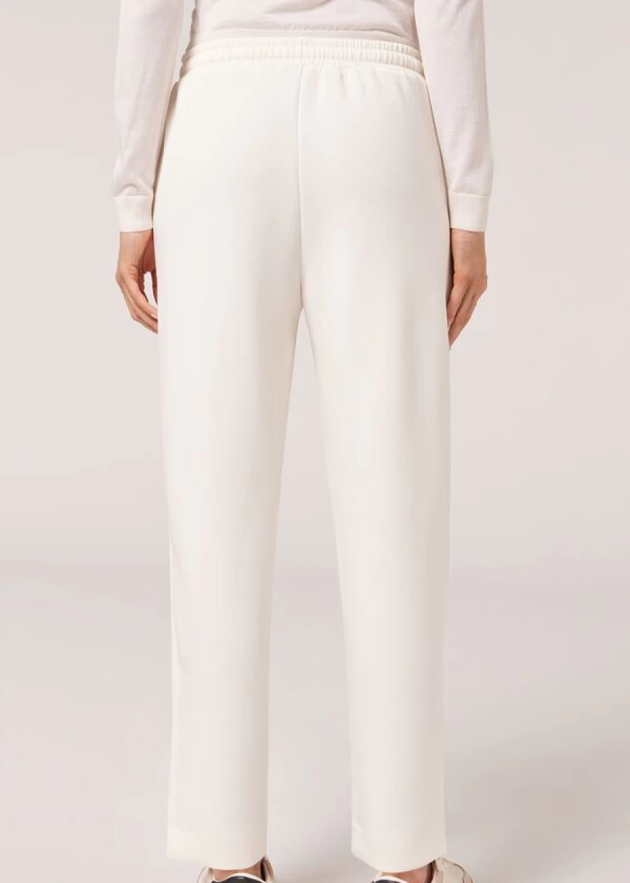 Calzedonia Modal Drawstring Trousers with Pockets - 861C Natural Comfort Pants