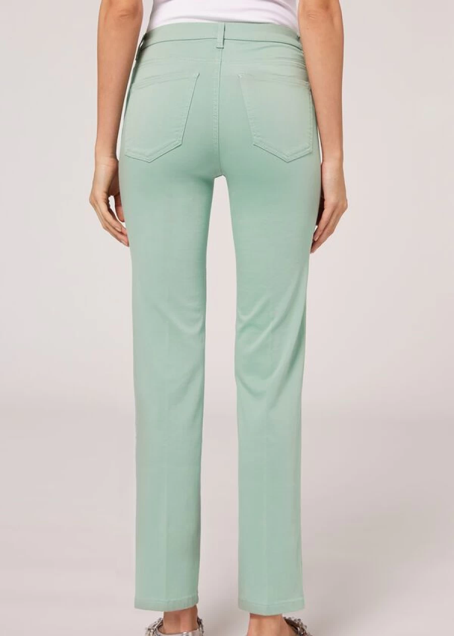 Calzedonia Eco-Friendly Comfort Jeans in Sage Green - Sustainable 850C Denim