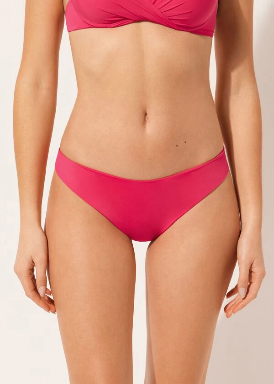 Calzedonia Brazilian Bikini Bottoms 821C - Indonesia Sunset Magenta Swimwear