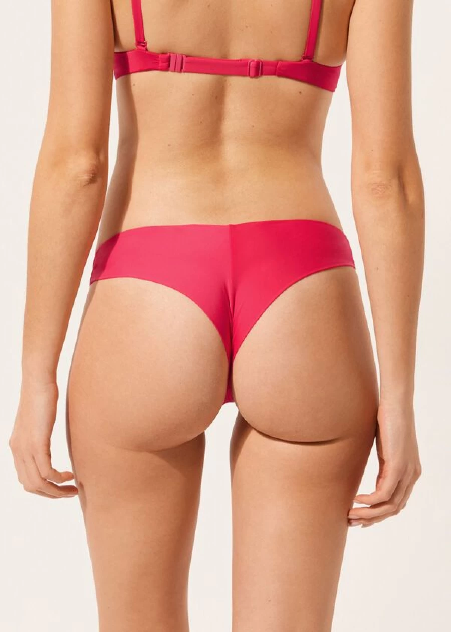 Calzedonia Brazilian Bikini Bottoms 821C - Indonesia Sunset Magenta Swimwear