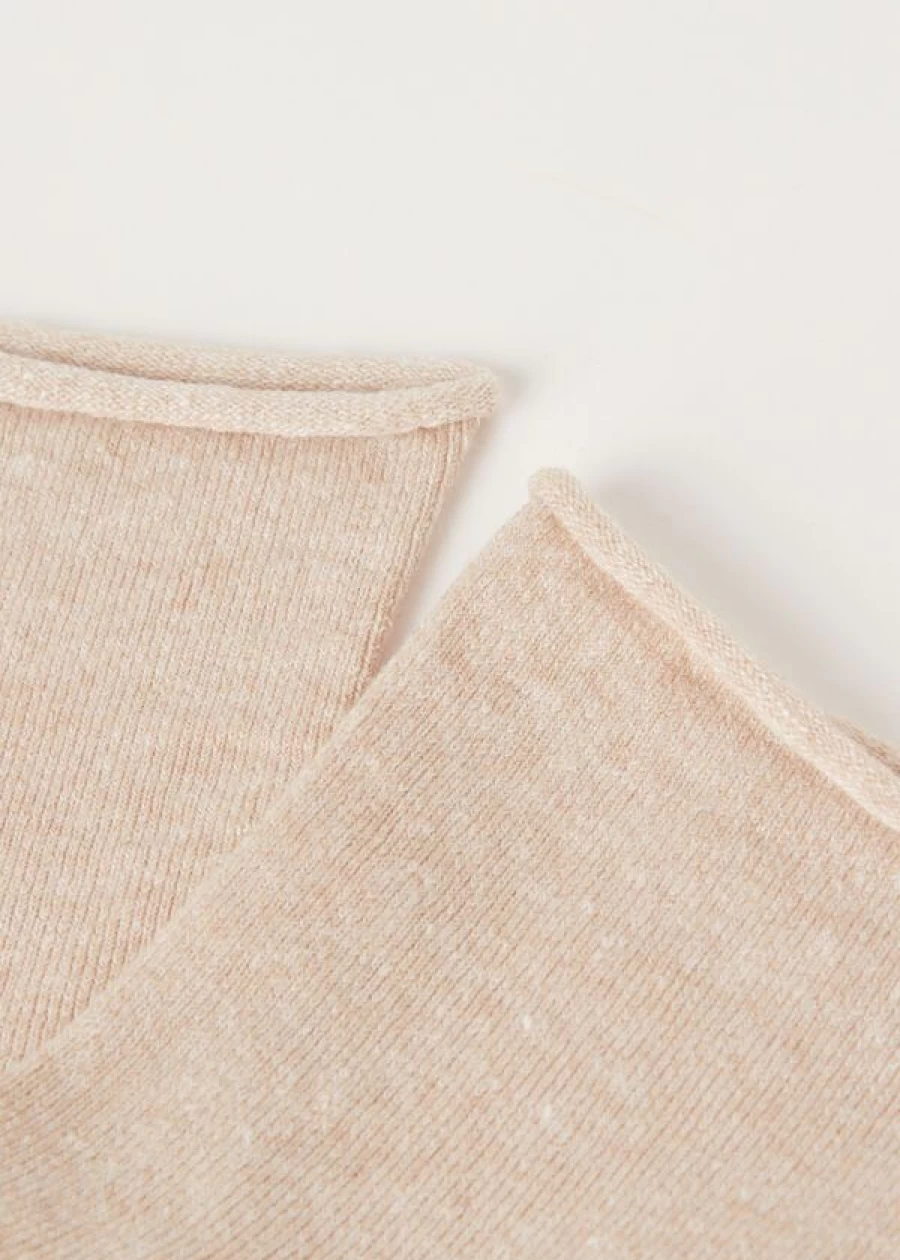Calzedonia Linen Blend Seamless Short Socks in Natural Color - Breathable Comfort Ankle Socks