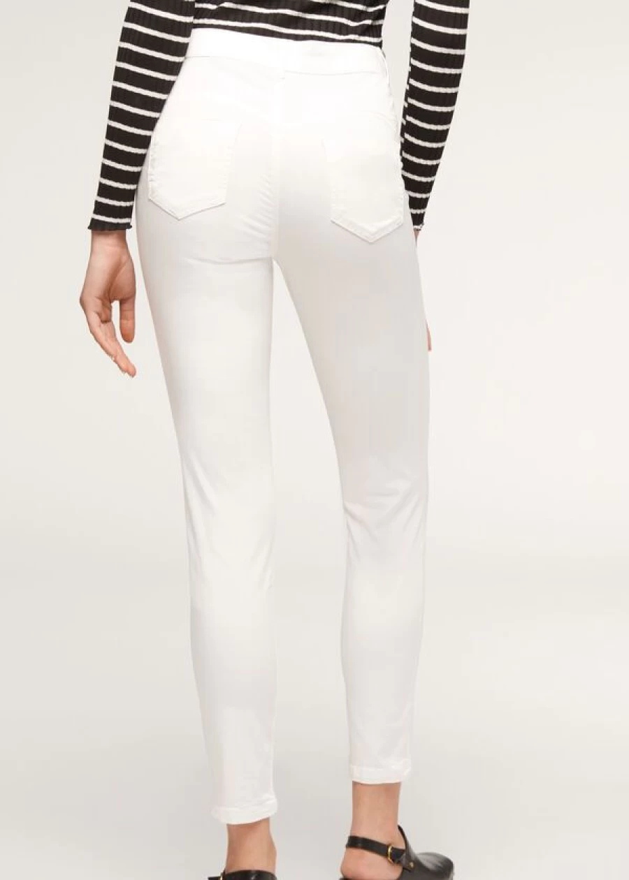Calzedonia Eco Light White Denim Push Up Jeans - Sustainable High Waist Stretch Pants