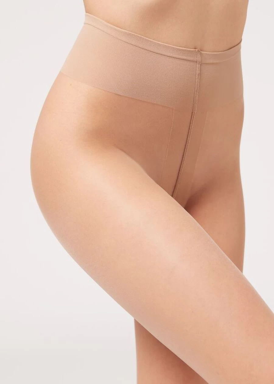 Calzedonia Premium Matt Second Skin 15 Denier Tights in 3290 Nude 2 - Natural Tan/Sand