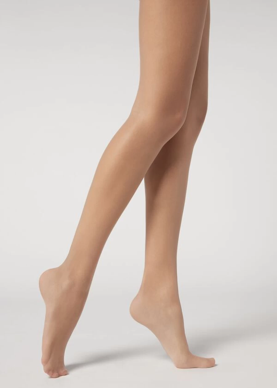 Calzedonia Premium Matt Second Skin 15 Denier Tights in 4482 Nude 1 Sand Light Beige