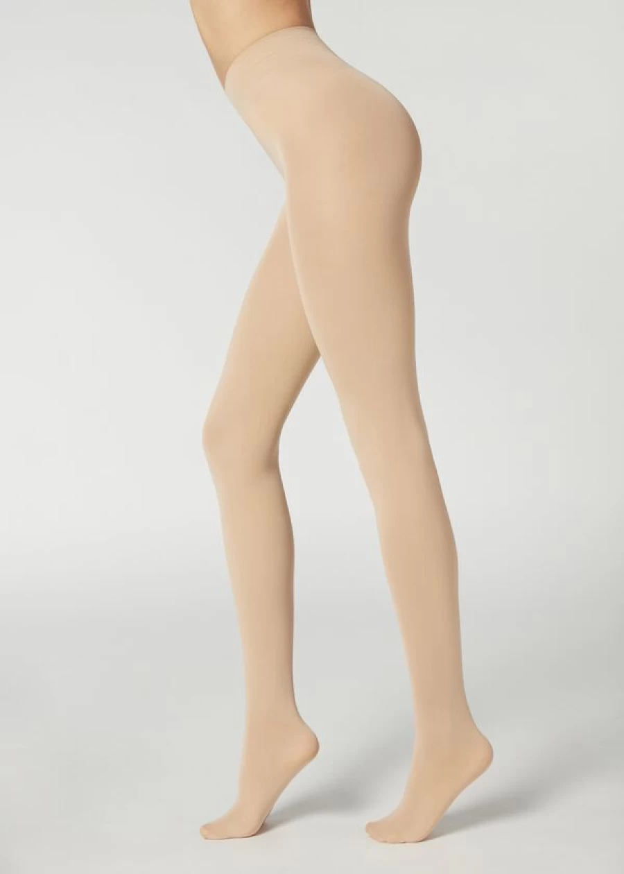 Calzedonia 50 Denier Soft Touch Tights in 4662 Light Nude - Total Comfort & Sheer Elegance