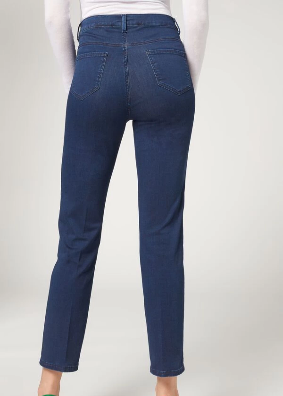 Calzedonia Comfort Eco Jeans in 3182 Dark Denim Blue for Sustainable Style