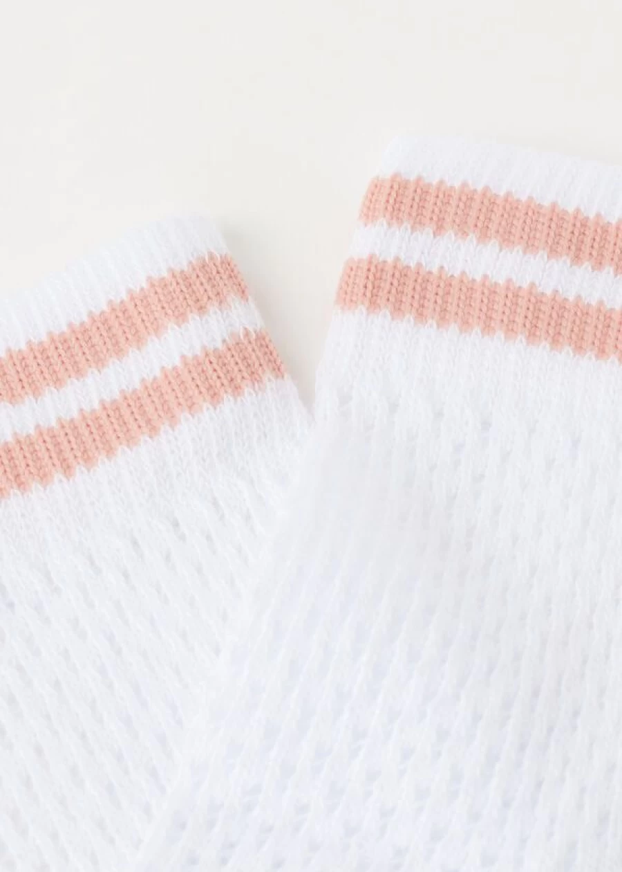 Calzedonia Openwork Short Socks in Sport Bianco - Breathable and Stylish Design
