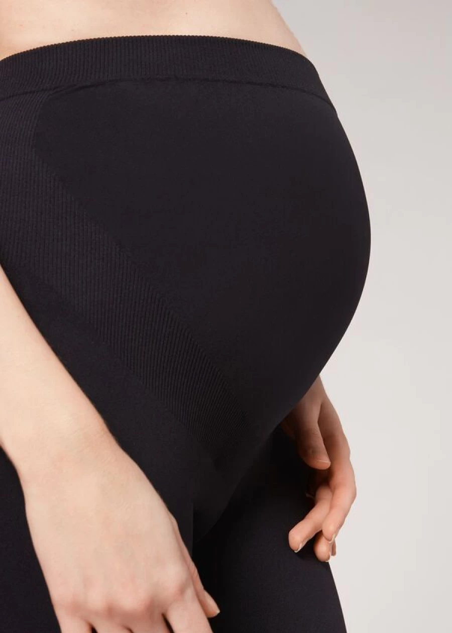 Calzedonia Opaque Maternity Leggings in 019 - Black for Comfort & Support