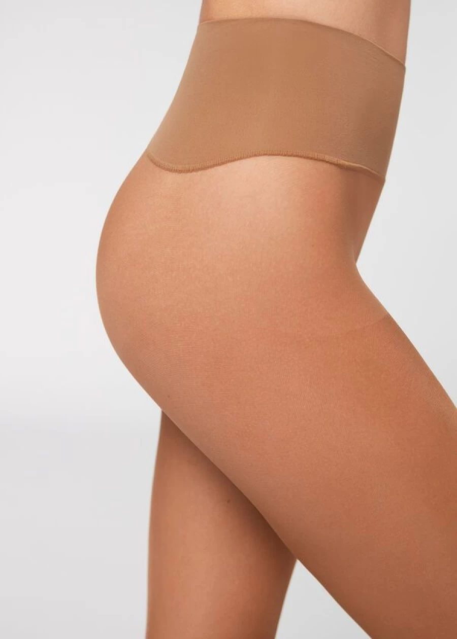 Calzedonia Essential Invisible 20 Denier Sheer Tights in 1287 Nude 8 Tropical - Ultra Sheer Pantyhose