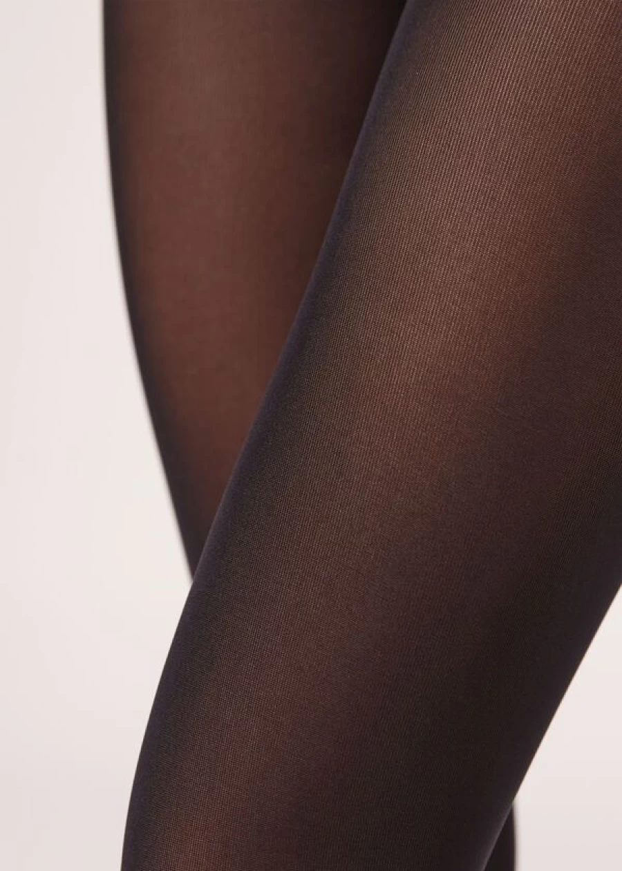 Calzedonia 50 Denier Soft Touch Tights in 019 - Black | Total Comfort & Opacity