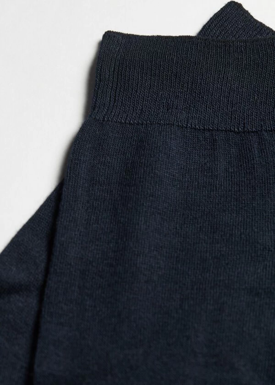 Calzedonia Men's Blue Cashmere Crew Socks - Soft Luxury 016