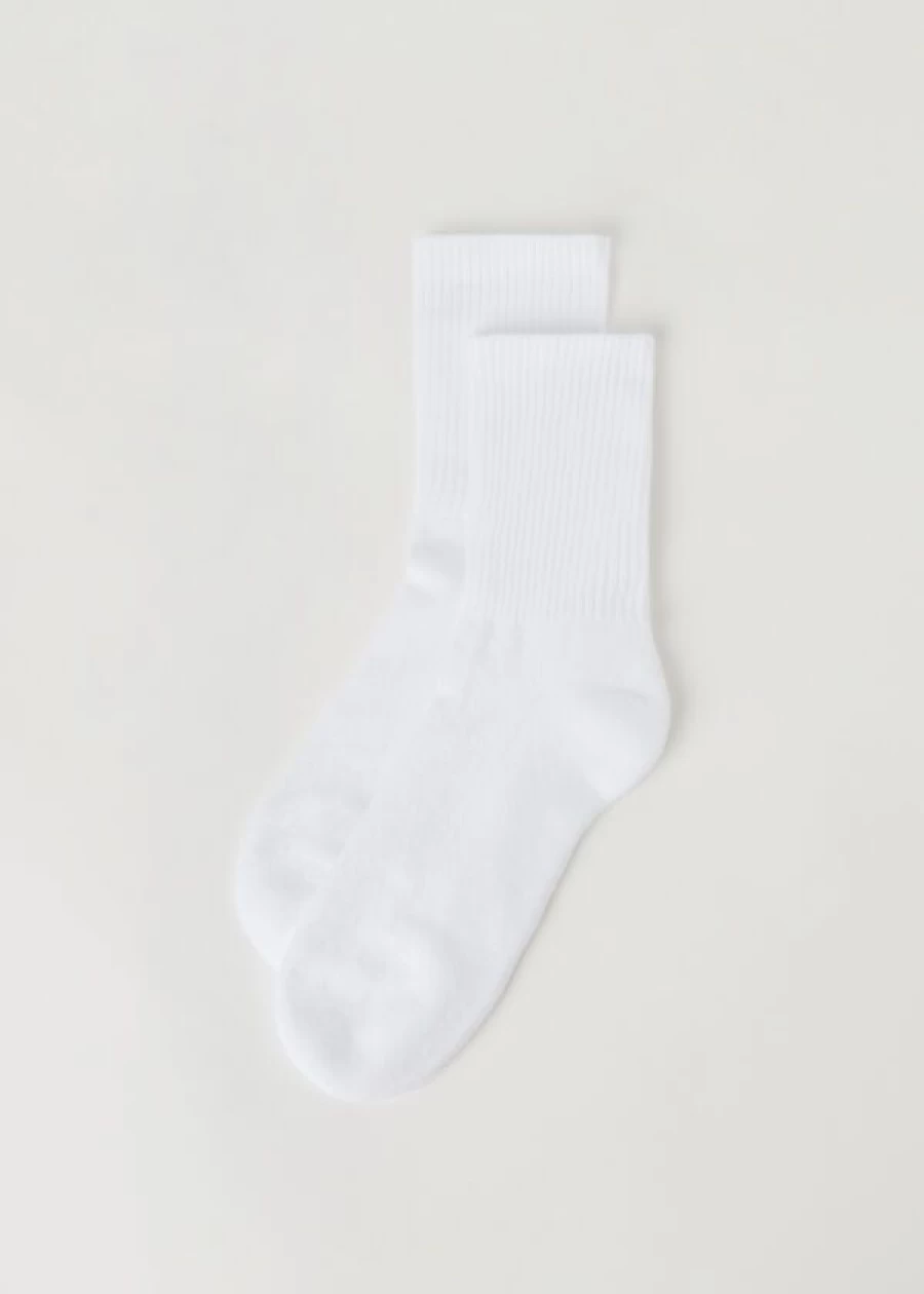 Calzedonia Unisex White Sport Socks - Breathable Short Athletic Socks for Men & Women