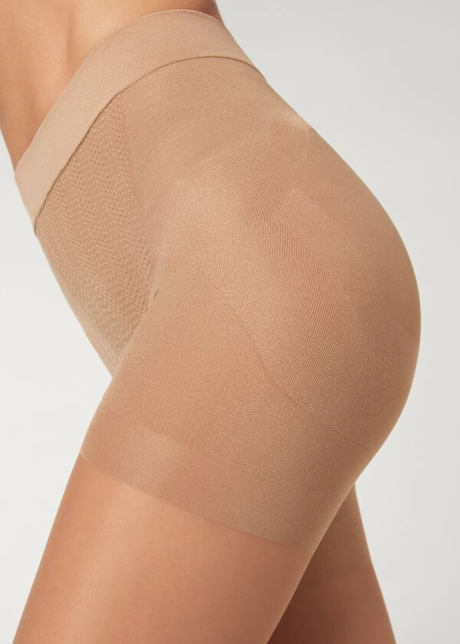 Calzedonia Sheer Tights 30 Denier Total Shaper - Nude 6 Elixir Caramel