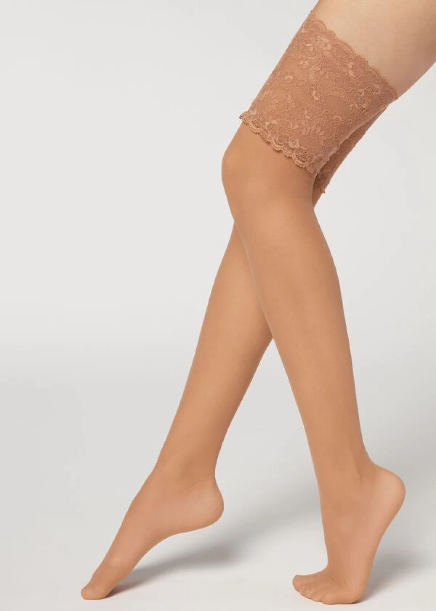 Calzedonia 20 Denier Opaque Hold-Ups in 582 - Nude 6 - Elixir/Caramel