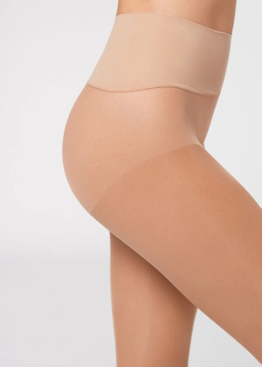 Calzedonia Essential Invisible 40 Denier Sheer Tights in 3294 Nude 4 Natural