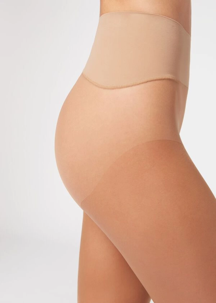 Calzedonia Essential Invisible 40 Denier Sheer Tights in 009 Nude 6 Elixir Caramel